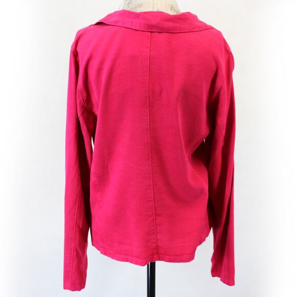 CMC Color Me Cotton Art to Wear Pink Tencel Shirt Top Jacket Medium Made USA - Picture 5 of 6